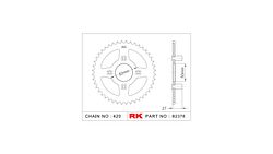 RK Kettenrad 2378 41 Zähne