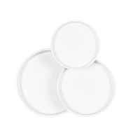Plate Pamu, creme
