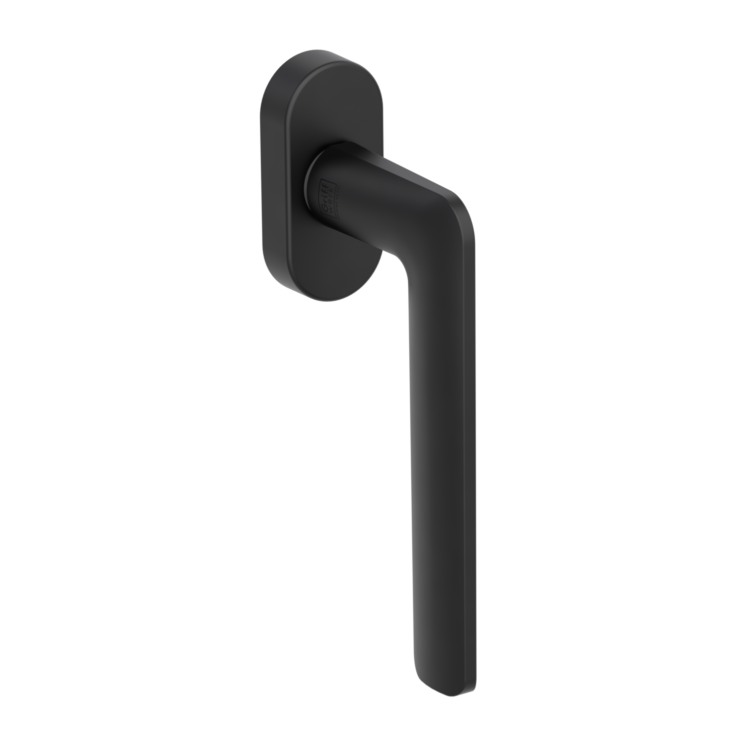 GRIFFWERK Fenstergriff REMOTE - Graphitschwarz Fensterolive -unverschließbar links Stiflänge 7x42mm