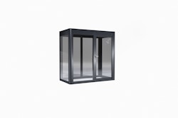 SunElements Design Gewächshaus SunGarden Modern mit Photovoltaik-Option Modern 2.1 anthrazit-metallic, Wand/Dach: 6mm Acrylglas