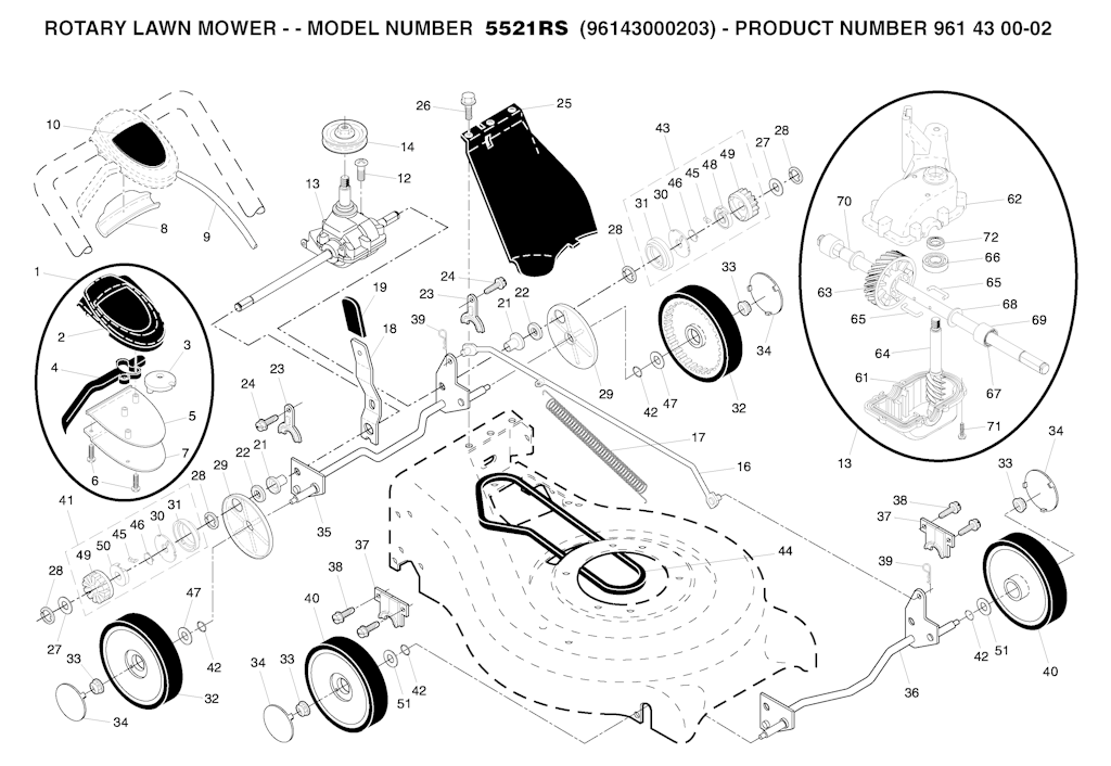 Explosionszeichnung Ersatzteile