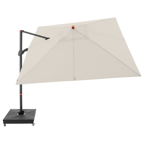 doppler Pendelschirm myZONE 280 x 280, Aluminium Anthrazit / 100 % Polyester 180 g/m²