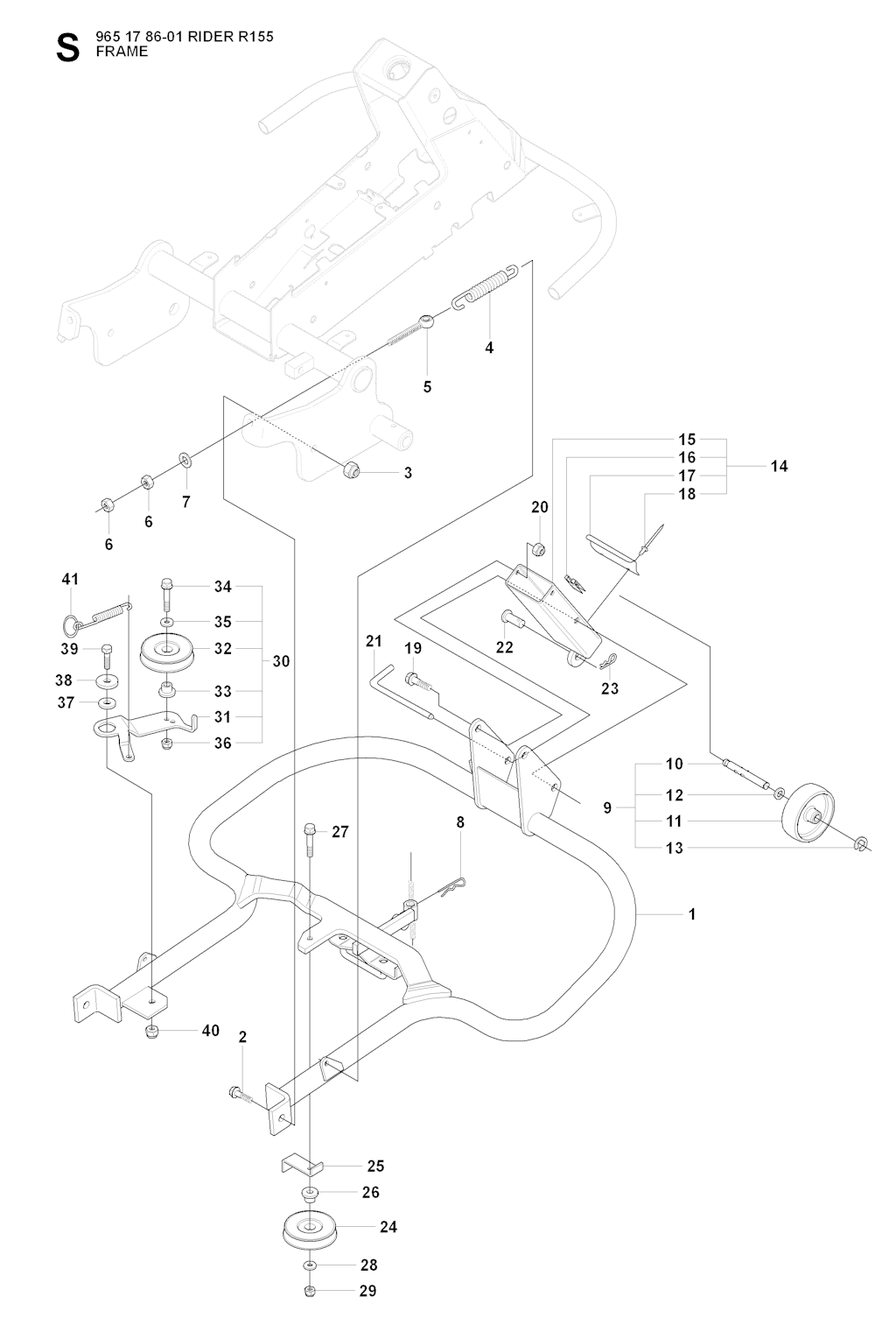 Explosionszeichnung Ersatzteile