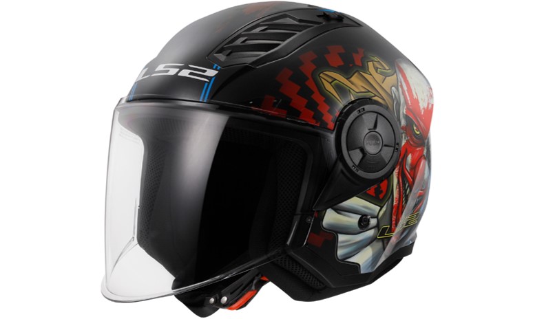 LS2 Jethelm OF616 Airflow II L Schwarz / Bunt Happy Dreams