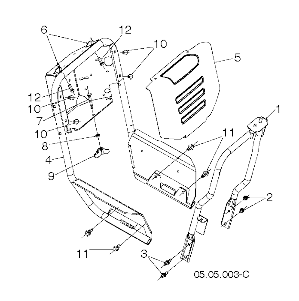 Explosionszeichnung Ersatzteile