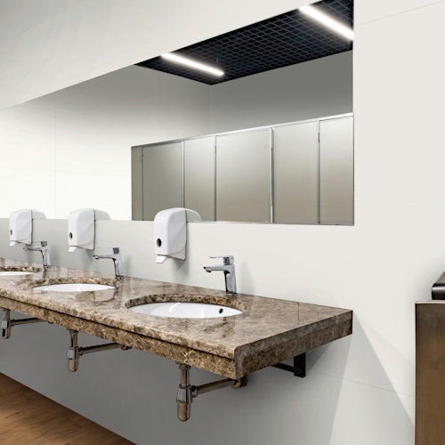 Revét Vinyl Wandfliese Weiss Hochglanz 60 x 30 cm