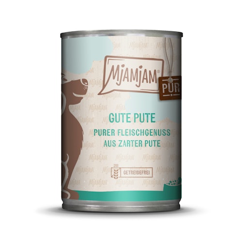 MJAMJAM Purer Fleischgenuss 400g Dose Hundenassfutter