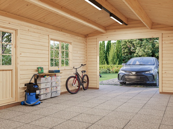 Palmako Garage Roger 19,0 m² - 44 mm - ohne Tor