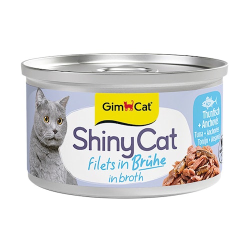 GimCat ShinyCat Brühe 70g-Dose  Katzennassfutter