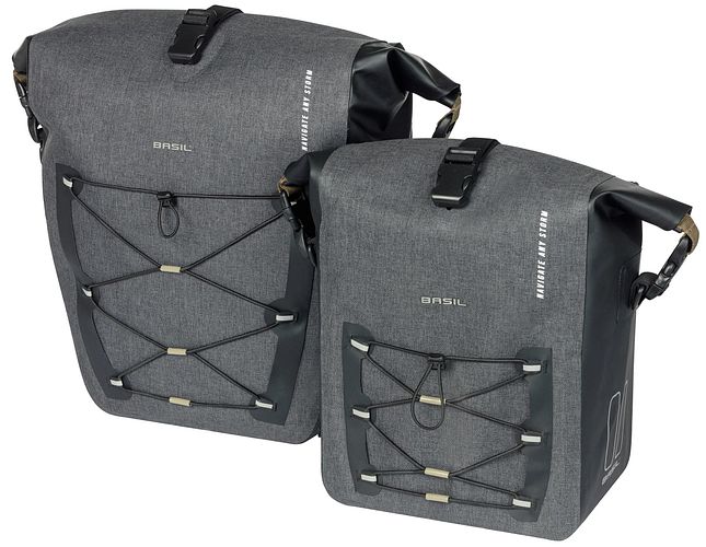Basil Einzeltasche Navigator Storm schwarz 31 l MIK Side