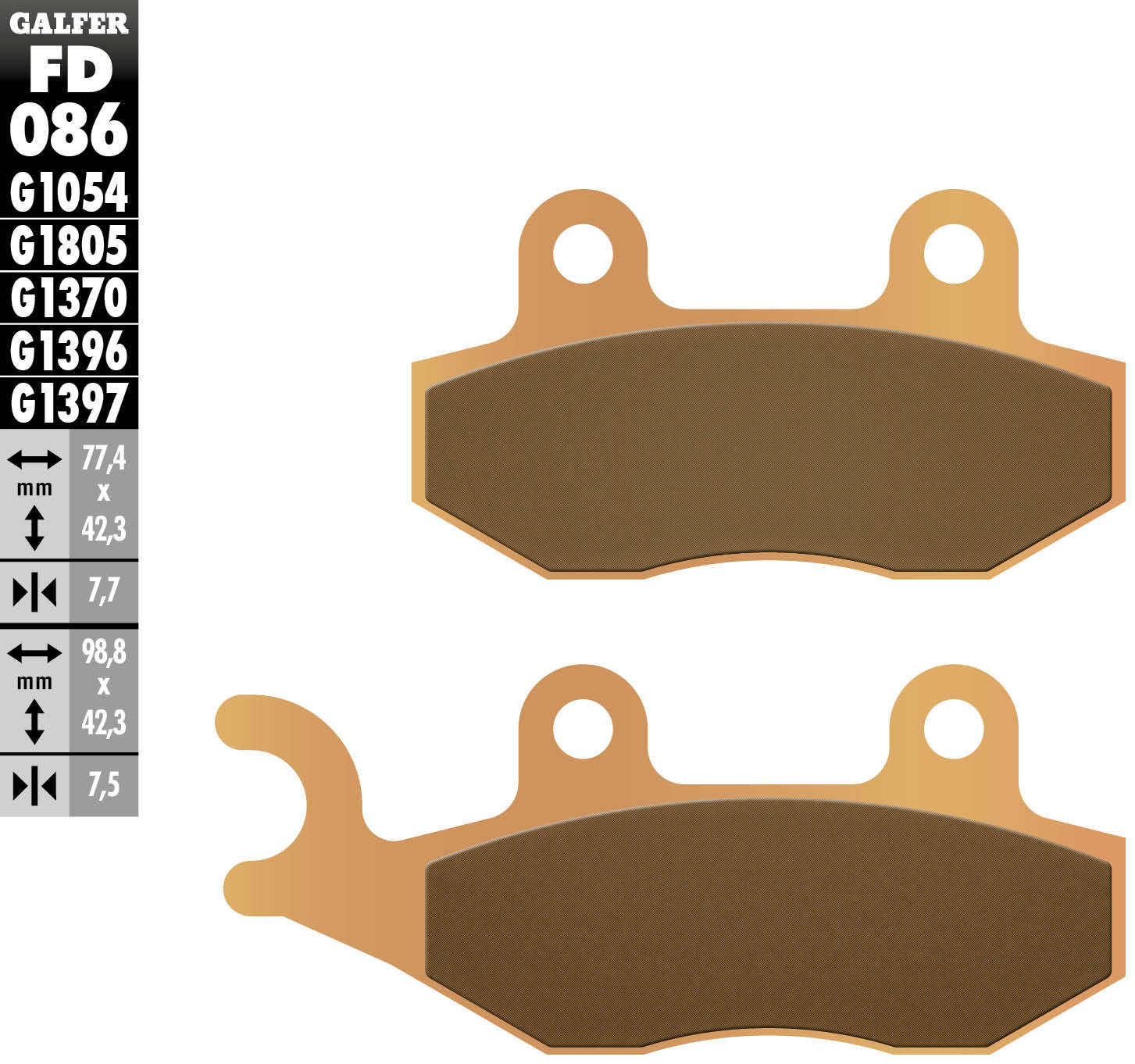 Galfer Bremsbelag FD086 - G1370