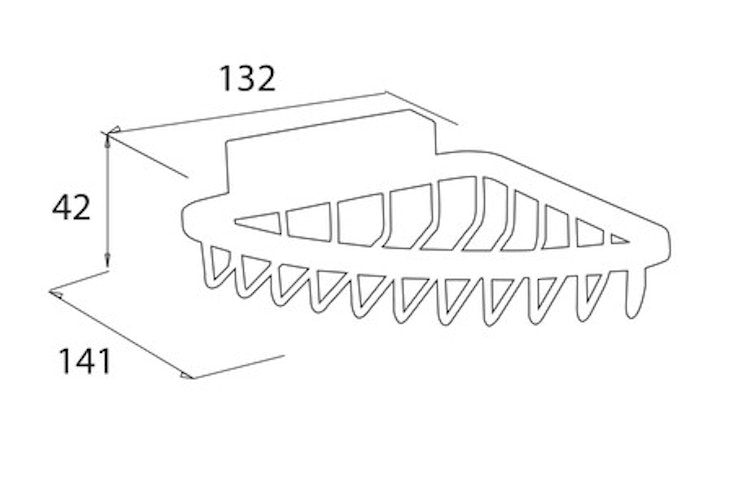 Bravat Eck-Duschkorb Rom - 42 cm Höhe, chrom