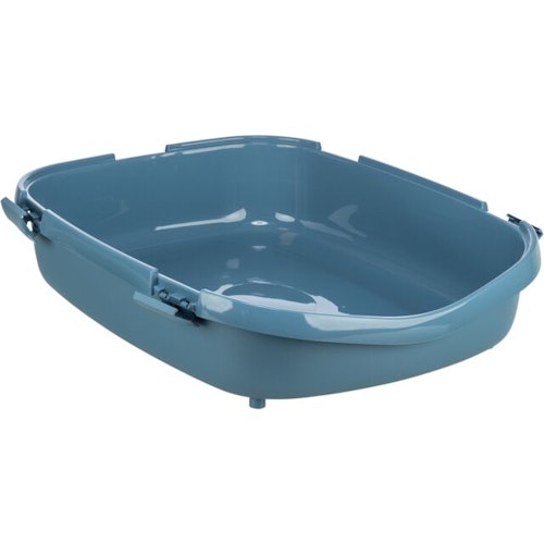TRIXIE Katzentoilette Primo XXL Top, mit Haube, 56 × 47 × 71 cm, blau/weiß