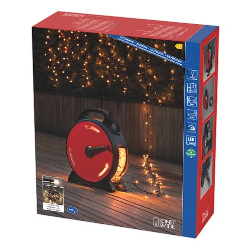 Konstsmide Weihnachtsbeleuchtung  Micro LED Compactlights Lichterkette 800 warmweiß 55,93 Meter