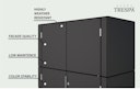 Bertilo HPL Geräteschrank Terrace - 6 mm
