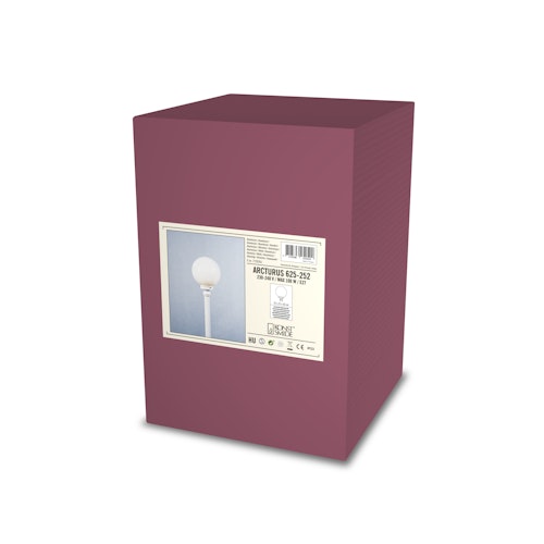 Konstsmide Gartenleuchtenkopf Arcturus, matt weiss, opales Acrylglas (625-252)