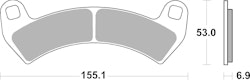 SBS Bremsbelag 954SI Offroad Sinter