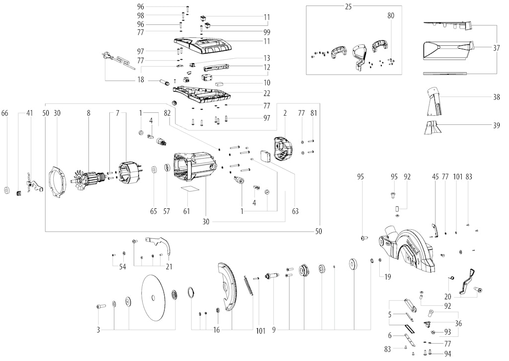 Explosionszeichnung Ersatzteile