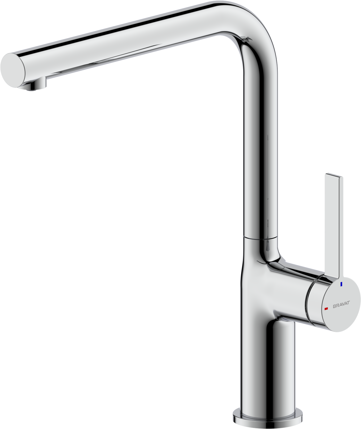 Bravat Torino Spültischarmatur L-Auslauf Chrom Niederdruck 3521382