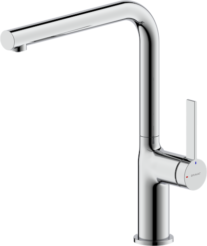 Bravat Torino Spültischarmatur L-Auslauf Chrom Niederdruck 3521382