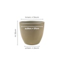 Vorschaubild Wikholm form Design Hängetopf aus Jute in natur 17 x 17 cm