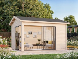 Palmako Gartenhaus Amanda 11,2 m² Slide Plus - 44 mm