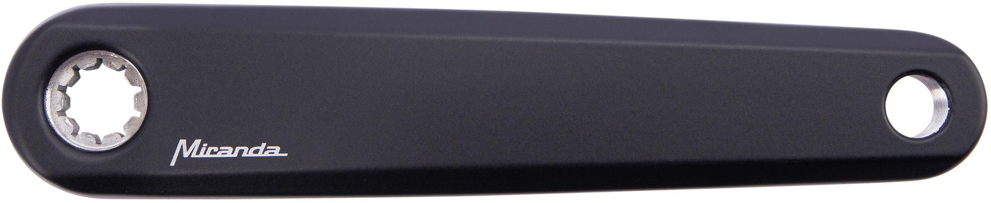 Miranda Kurbel Delta 0 links 170 mm schwarz Aluminium, BNI, 16 mm Q-Faktor