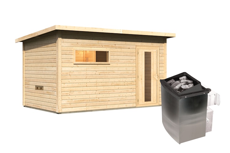 Karibu Gartensauna Saunahaus Hytti 6 inkl. gratis Sauna-Zubehörset im Wert von 234,94 €