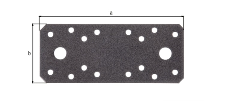 Alberts® DURAVIS® Flachverbinder 133x55x2,5mm