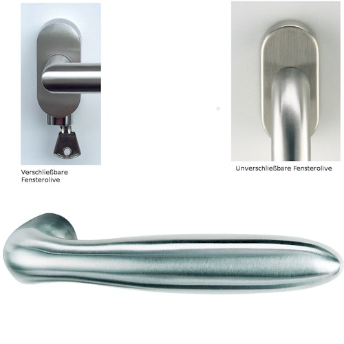 GRIFFWERK Fenstergriff VERONICA in Edelstahl matt