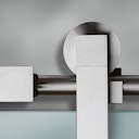 Vorschaubild GRIFFWERK Schiebetürsystem PURISTO für Glas v.d.Wand-Edelstahl Optik