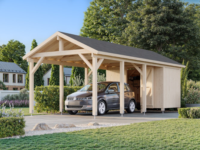 Palmako Carport Robert 23,1 m² mit Geräteraum