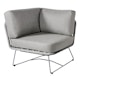Vorschaubild Diamond Garden Lounge-Set MILOS, Sofa + 2x Tisch + Hocker, Edelstahl Dunkelgrau / HPL / Rope Dark Grey / Sunproof (100 % Polypropylen)
