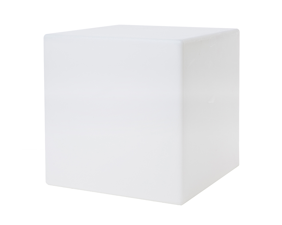 8 seasons design LED-Dekoleuchte Shining Cube 43 cm, weiß (WW)