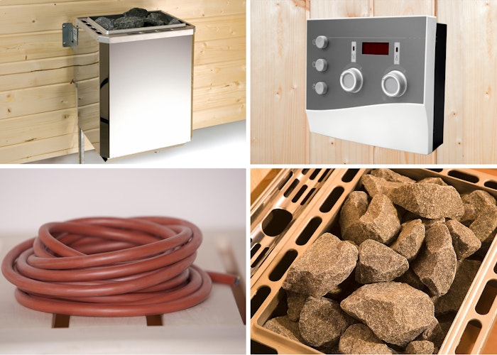 Weka Blockbohlen Saunahaus Kuopio - 45 mm Blockbohlen