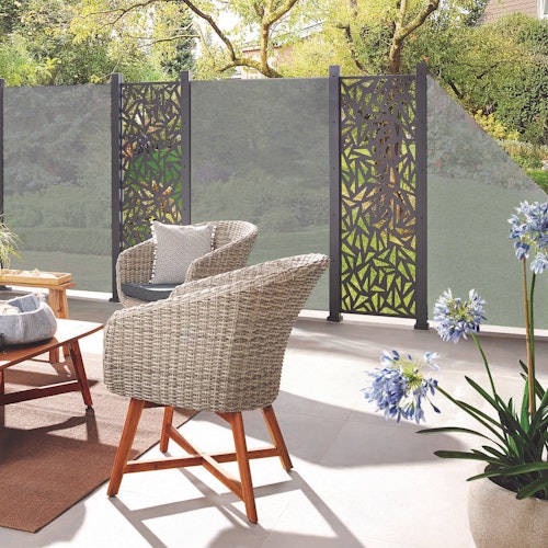 Traumgarten SYSTEM Glas Texta 900 x 1800/900 mm Anschluss rechts