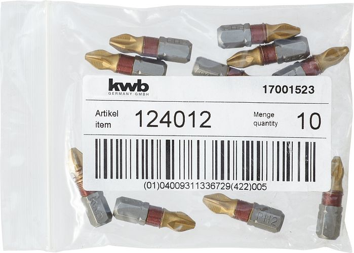 kwb Bit 25mm PH 2 Titan LS 124012