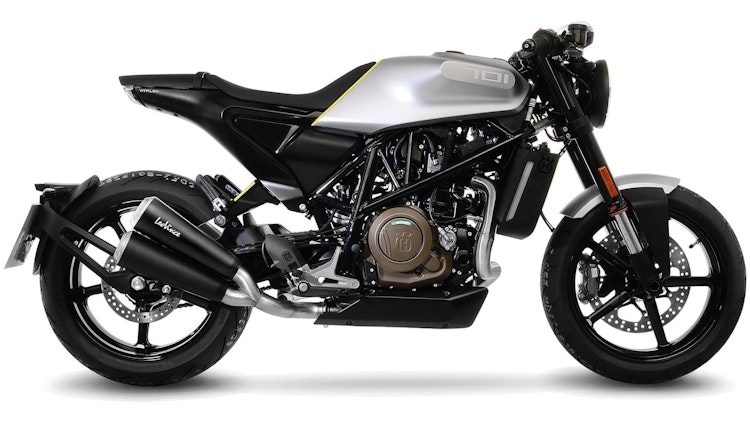 LeoVince SLIP-ON Edelstahl SBK GP DUALS für HUSQVARNA SVARTPILEN/VITPILEN 701