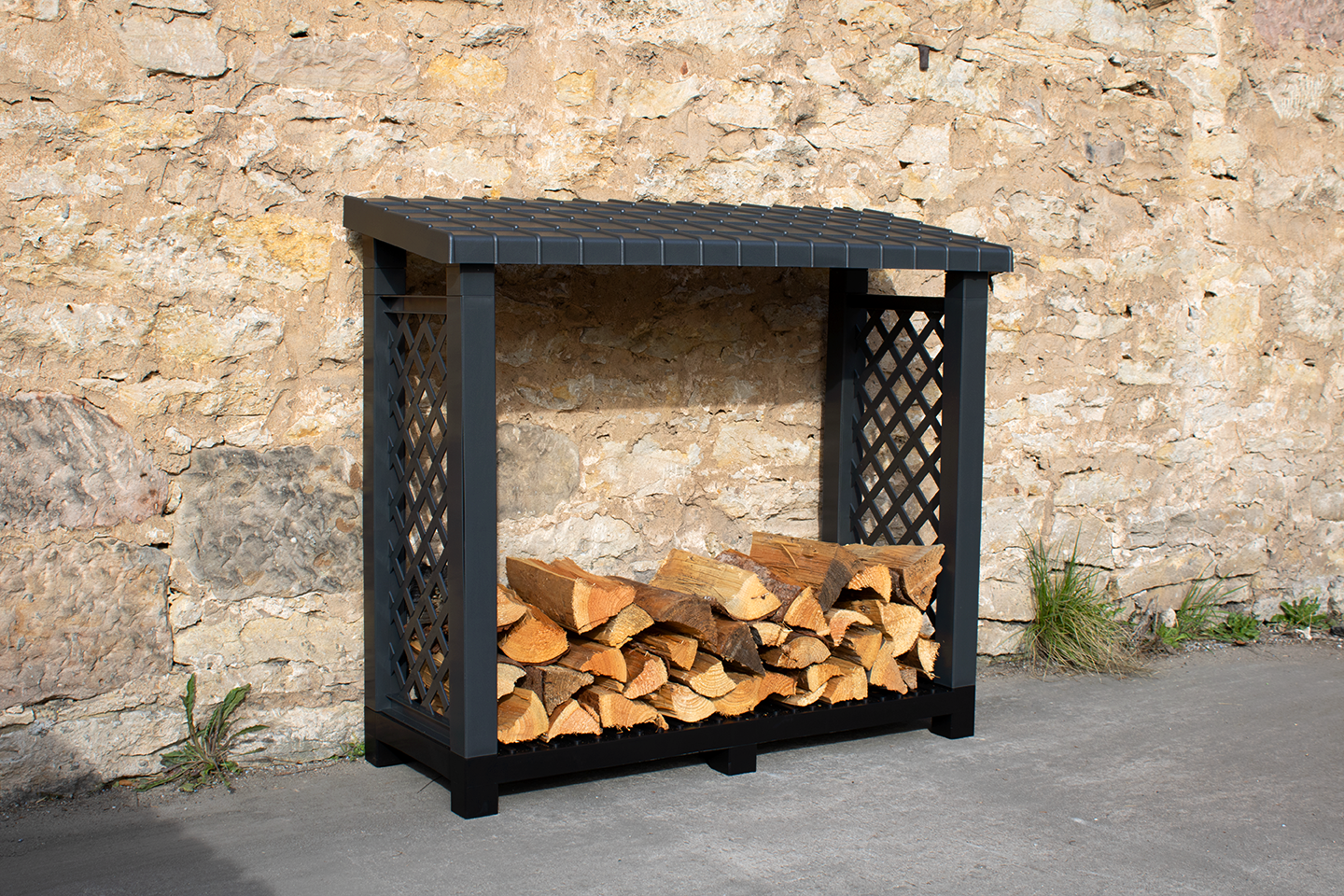 KHW Kaminholzregal anthrazit