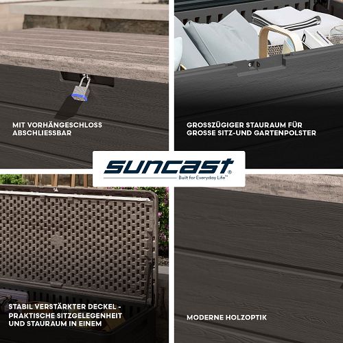 Suncast Kunststoff-Gartenbox 644 L
