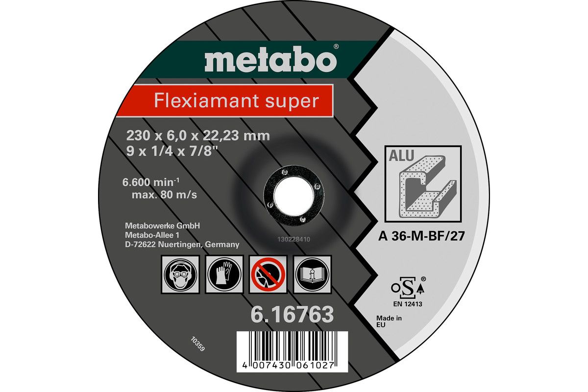 Metabo Flexiamant super 150x6,0x22,23 AluSchruppscheibegekröpfte Ausführung
