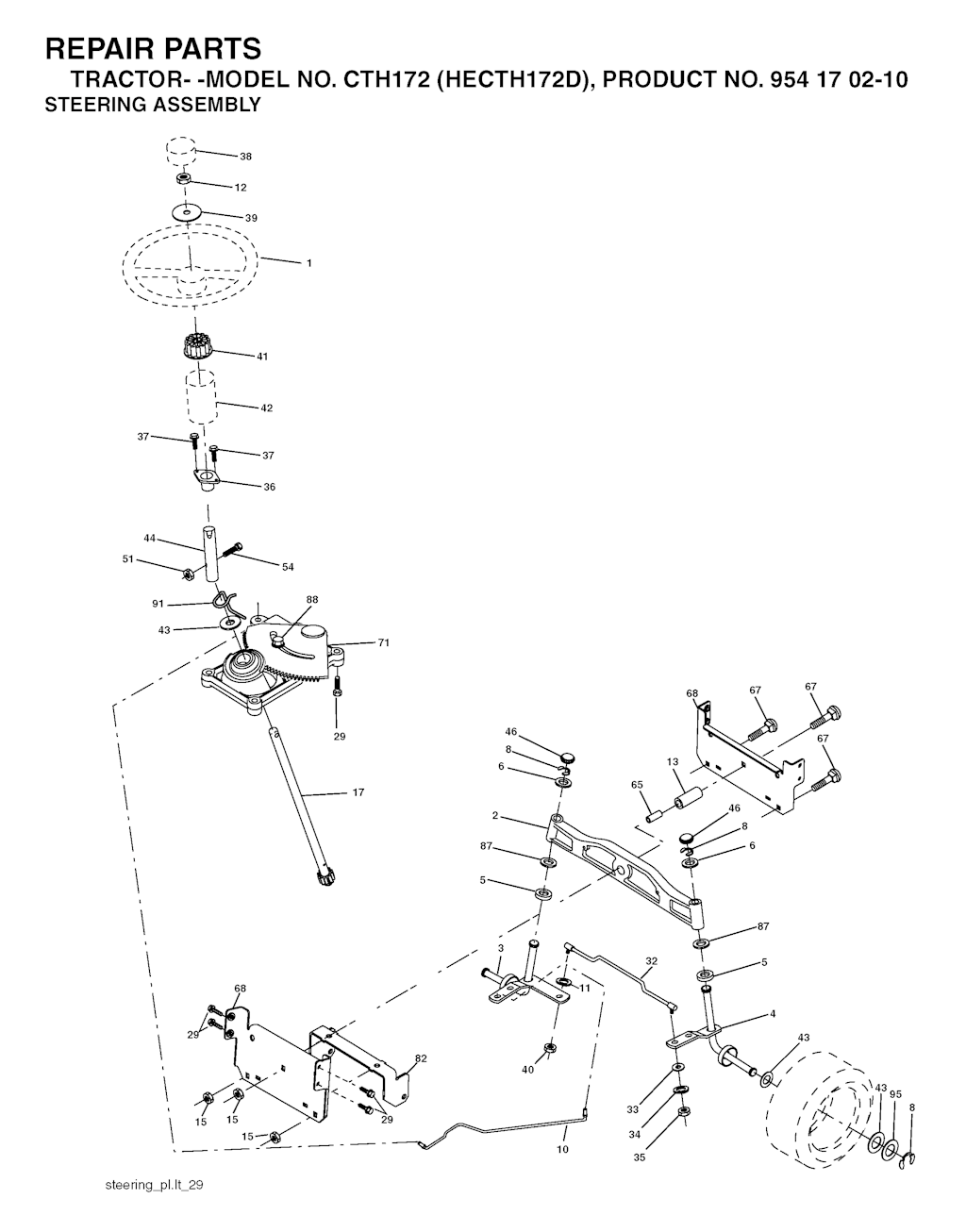 Explosionszeichnung Ersatzteile