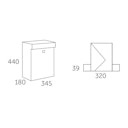 Vorschaubild ALLUX Grundform Villa Design Briefkasten 440x345x180 mm