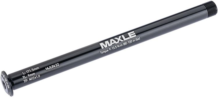 RockShox Hinterradsteckachse Rear Maxle Stealth 12 x 148 mm schwarz 171,5 lang, 1 Gewindesteigung, 9 Gewinde