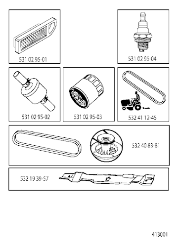 Husqvarna Gartentraktoren 96041001703 LT151