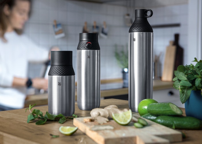 WMF Trinkflasche Cromargan 0,75l mit Sportverschluss