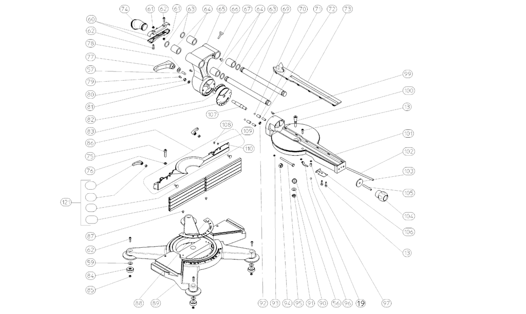 Explosionszeichnung Ersatzteile