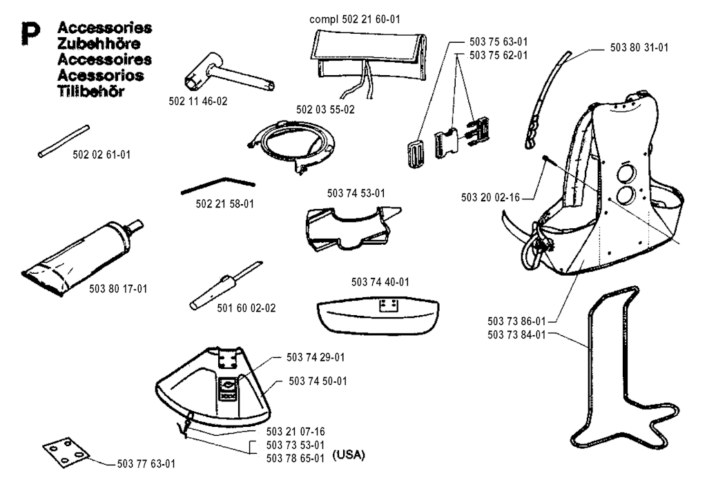 Explosionszeichnung Ersatzteile