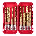 Vorschaubild Milwaukee SHOCKWAVE Metallbohrer HSS-G RED HEX Titan 1/4" 25-teiliges Set in PACKOUT kompatibler Kassette 4932500420