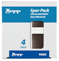 Kopp Universalschalter PARIS palisander-braun, PROFI-PACK